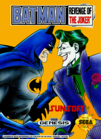 Batman Revenge of the Joker Sega Genesis  box art